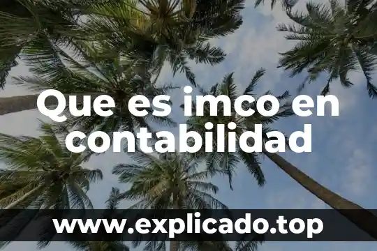 Qué es liquidez en contabilidad fórmula 3 Que es imco en contabilidad