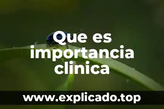 Que es la practica clinica de enfermeria 5 Que es importancia clinica