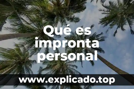Que es para una vejez activa y saludable 5 Qué es impronta personal