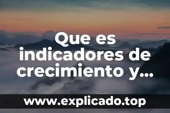 Que es sistemas de producción 7 Que es indicadores de crecimiento y producción