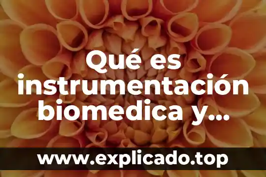 En términos médicos qué es vehículo 5 Qué es instrumentación biomedica y clasificación de equipos medicos