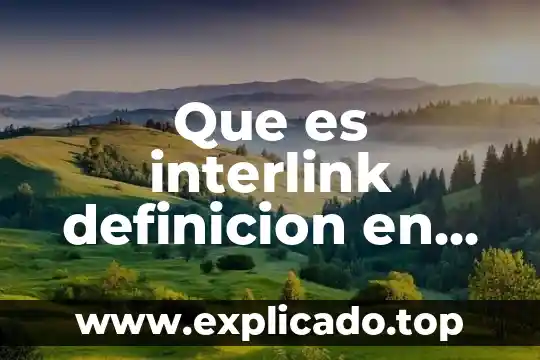 Que es planear en informatica 5 Que es interlink definicion en informatica