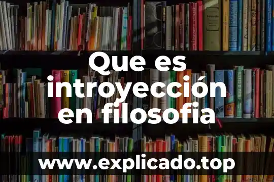 Que es introyección en filosofia