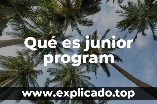 Que es el alien flight student program 7 Qué es junior program