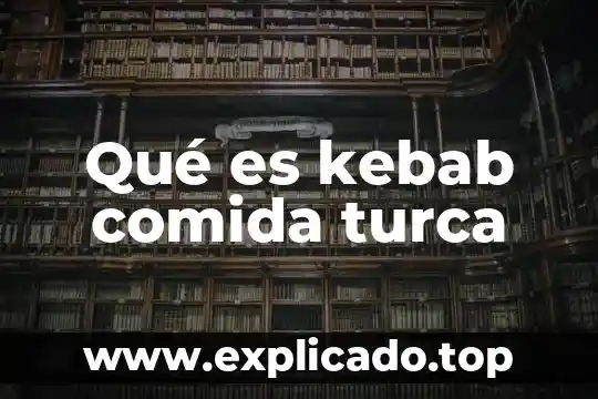 Qué es recomendable para diabéticos de comida 7 Qué es kebab comida turca
