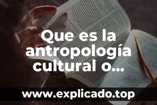 Que es la sociabilidad en la antropologia social 7 Que es la antropología cultural o social