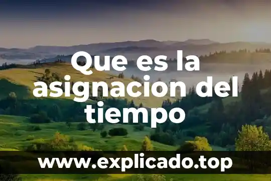 Que es el muestreo en tiempo real 4 Que es la asignacion del tiempo