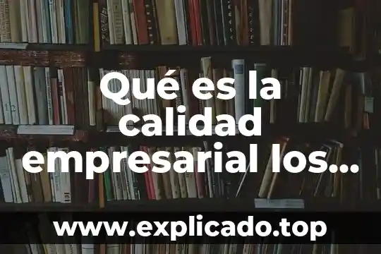 Ejemplo de lo que es una política de calidad 7 Qué es la calidad empresarial los antecedentes