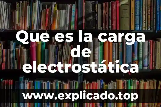 Que es una carga en puerto rico 3 Que es la carga de electrostática