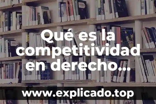 Que es altamar en derecho 5 Qué es la competitividad en derecho internacional