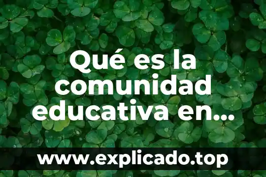 Qué es la comunidad efeso 3 Qué es la comunidad educativa en panamá