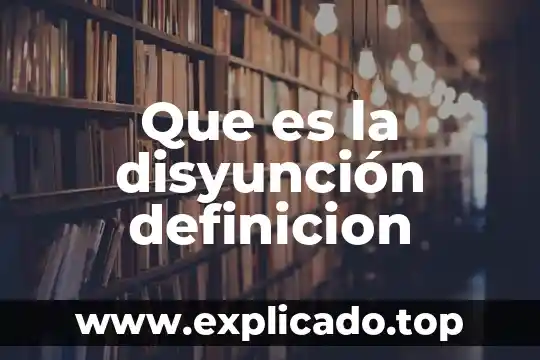 Que es un negocio informatico definicion 8 Que es la disyunción definicion