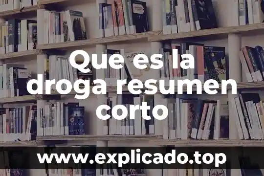 Resumen de lo que es la fotosíntesis 5 Que es la droga resumen corto
