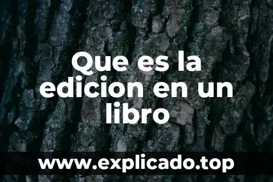Qué es el conflicto de un libro 7 Que es la edicion en un libro