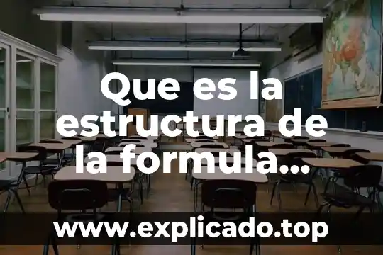 Que es la consulta medica general 3 Que es la estructura de la formula general
