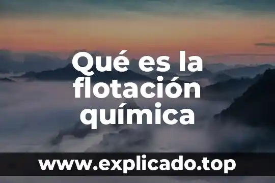 Qué es la flotación química