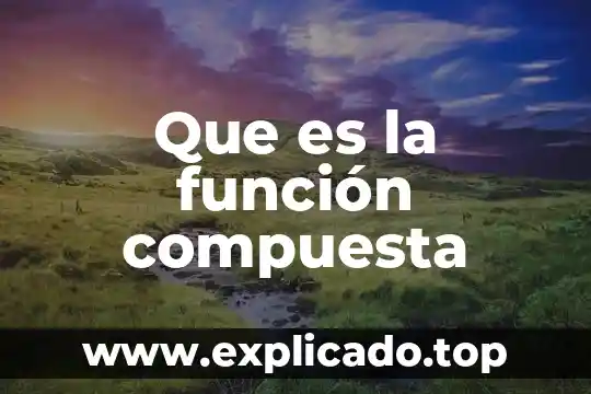 Que es la funcion diastolica 8 Que es la función compuesta