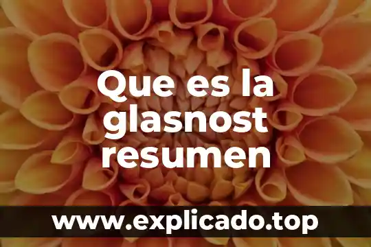 Sistema de admisión doble que es 8 Que es la glasnost resumen
