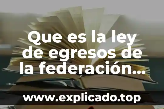 Que es una ley tributaria yahoo 4 Que es la ley de egresos de la federación mexico