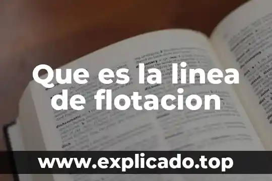 Que es la linea de flotacion