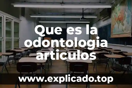 Que es la tuberculosis articulos 6 Que es la odontologia articulos
