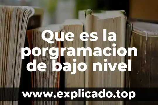 Qué es el bajo relieve en el arte 3 Que es la porgramacion de bajo nivel