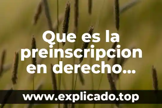 Que es una empressa derecho laboral 4 Que es la preinscripcion en derecho laboral