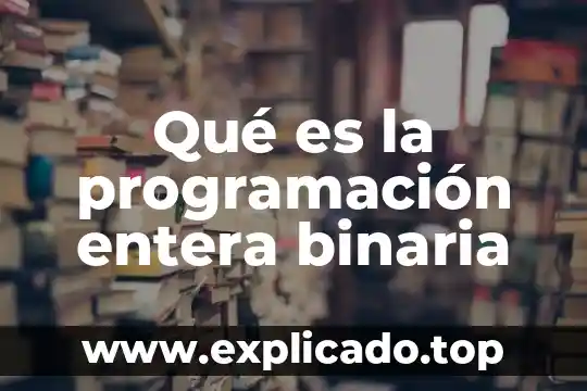 Amores verdaderos liliana se entera que es una balvanera 3 Qué es la programación entera binaria