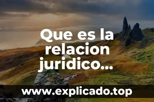Que es el marco juridico en una tesis ejemplos 6 Que es la relacion juridico triburatia