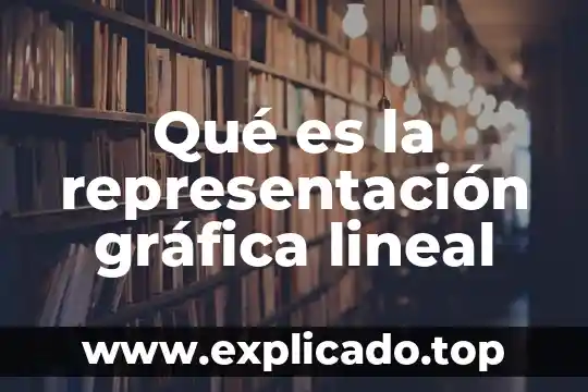 ¿Qué es la representación gráfica en programación? 6 Qué es la representación gráfica lineal