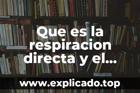 Que es una encuesta directa 3 Que es la respiracion directa y el intercambio de gases