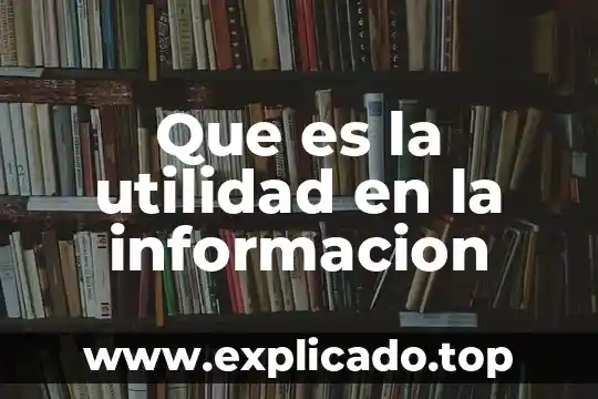 Utilidad por acci贸n que es 3 Que es la utilidad en la informacion