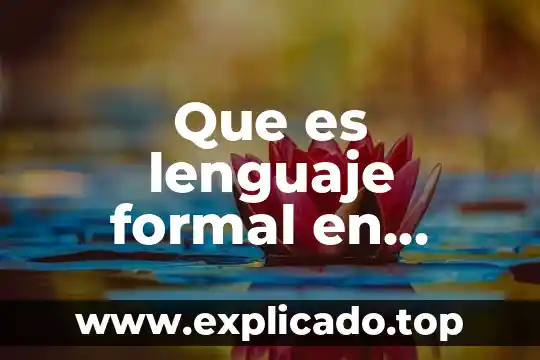Que es el lenguaje y tipos de lenguajes psicologia 5 Que es lenguaje formal en matematicas