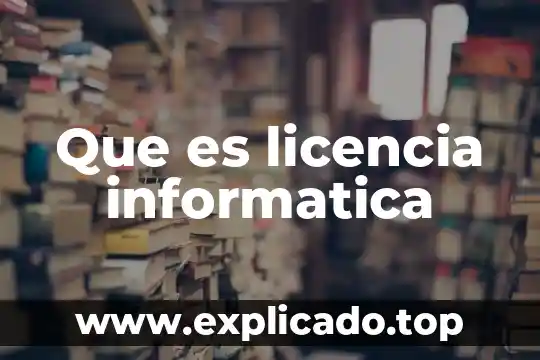 Qué es una ocr en informática 5 Que es licencia informatica