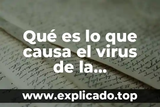 Qué es lo que causa el virus de la poliomelitis