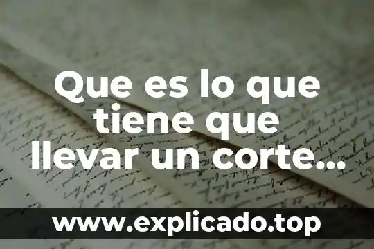Que es el corte carre de cerdo 3 Que es lo que tiene que llevar un corte arquitectura