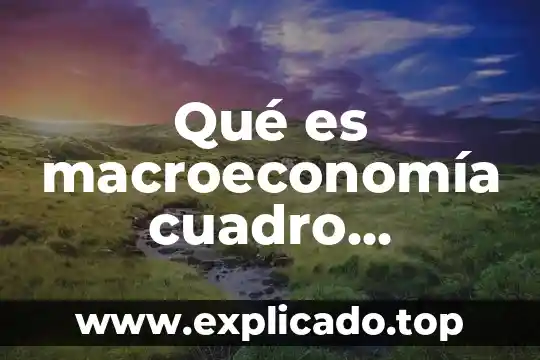 Marco histórico conceptual sobre lo que es ciudadanía y democracia 7 Qué es macroeconomía cuadro conceptual
