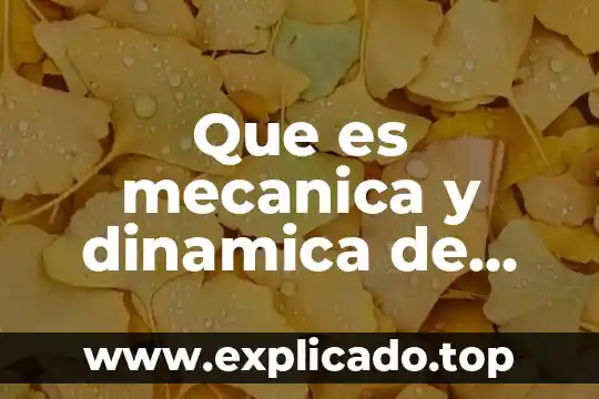Que es un grupo mesianico 3 Que es mecanica y dinamica de grupo