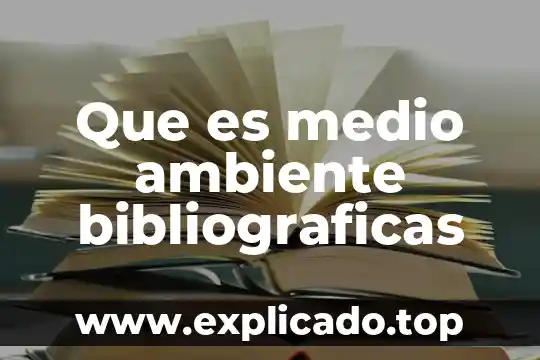 Que es un ambiente de aprendizaje con fecha publicada 8 Que es medio ambiente bibliograficas