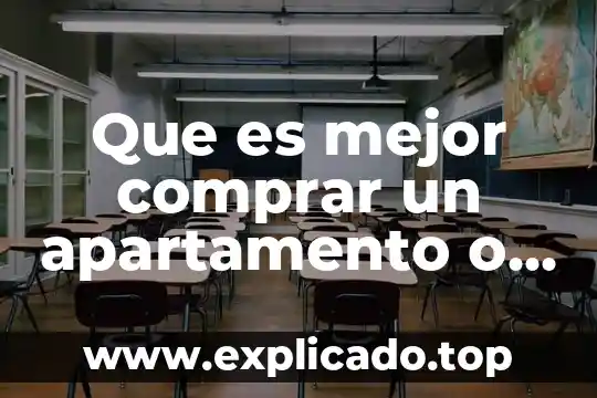 Que es remocion de casa 3 Que es mejor comprar un apartamento o una casa