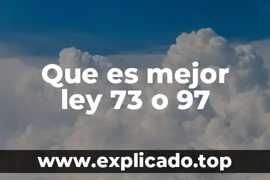 Qué es la ley general de anagramas 7 Que es mejor ley 73 o 97