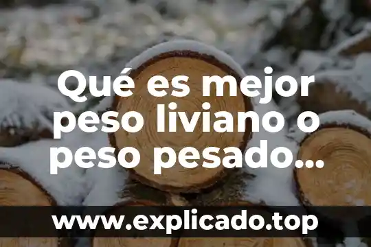 Qué es mejor ejercicio para bajar de peso 4 Qué es mejor peso liviano o peso pesado con pesas