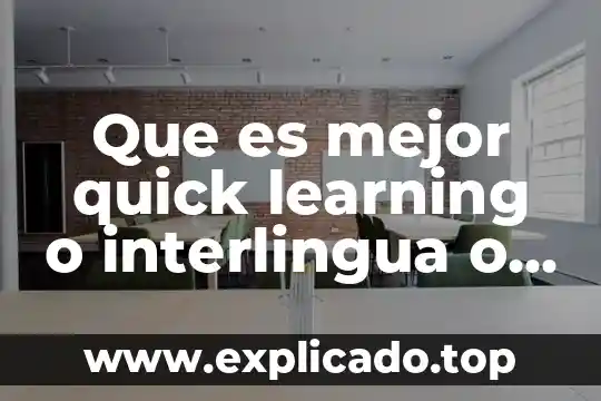 Que es un lema en un periodico 8 Que es mejor quick learning o interlingua o harmon hall