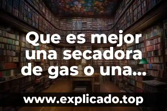 Que es mejor un calenton de luz o gas 4 Que es mejor una secadora de gas o una electrica