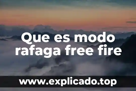 Que es free fire animado 8 Que es modo rafaga free fire