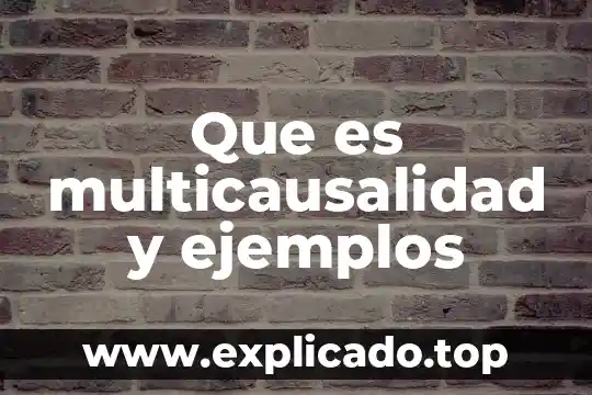 Que es el geotactismo y ejemplos 5 Que es multicausalidad y ejemplos