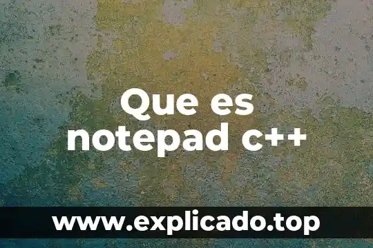 Que es un valuador c 3 Que es notepad c++