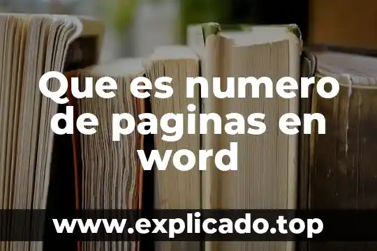Que es el diseño de paginas web en ubuntu 8 Que es numero de paginas en word