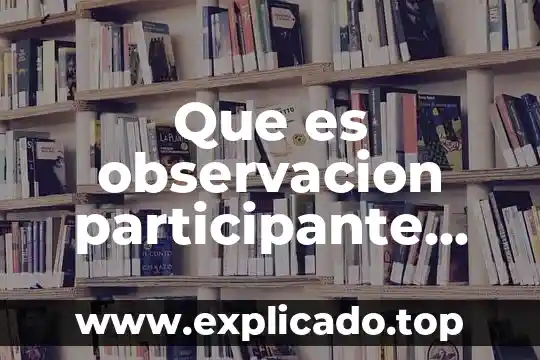 Que es gestion de cobranza segun autores 8 Que es observacion participante segun autores