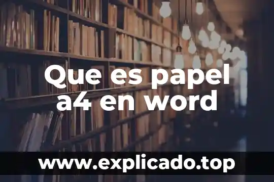 Que es registro telmex sin papel 5 Que es papel a4 en word